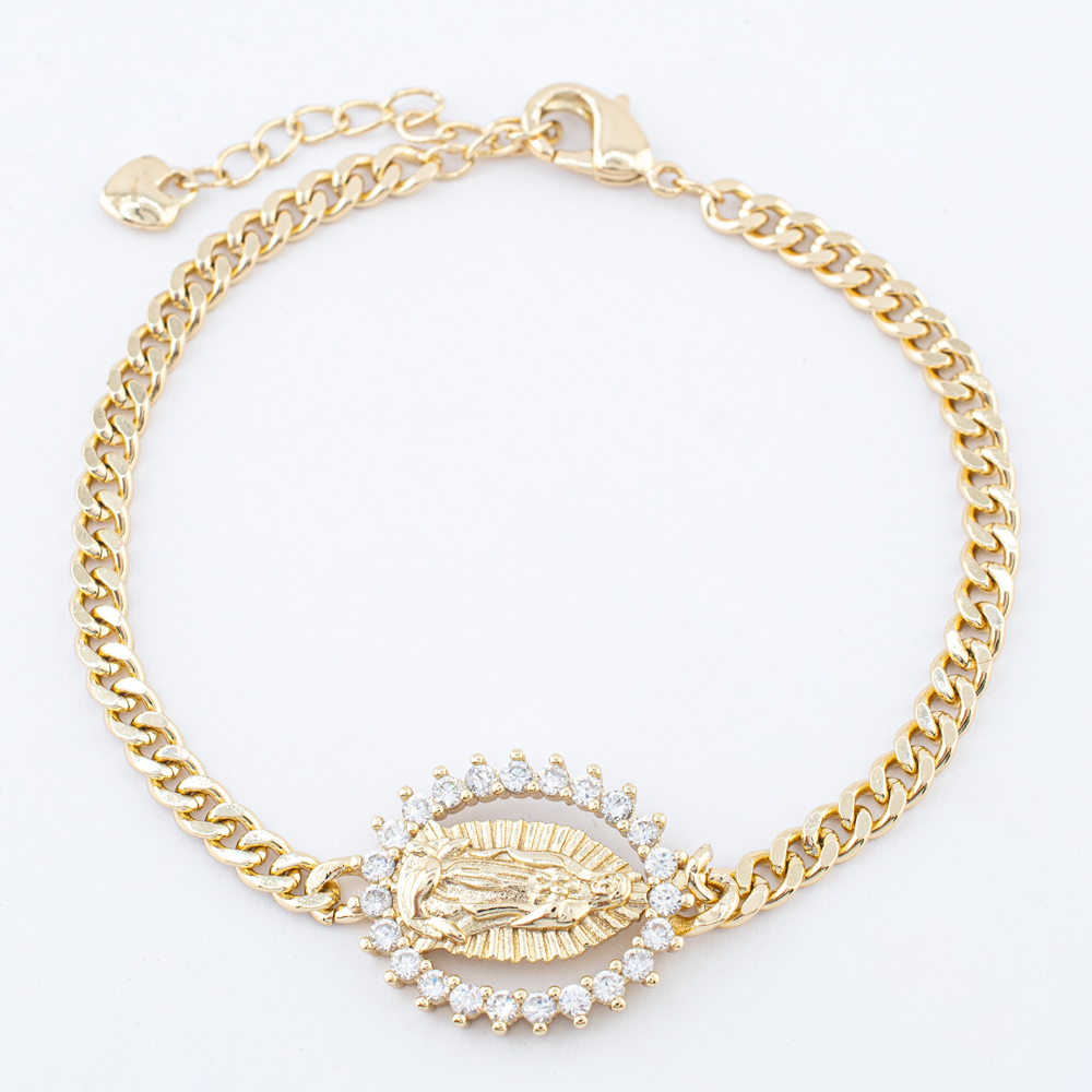 PULSERA CHAPA CRYSTIME