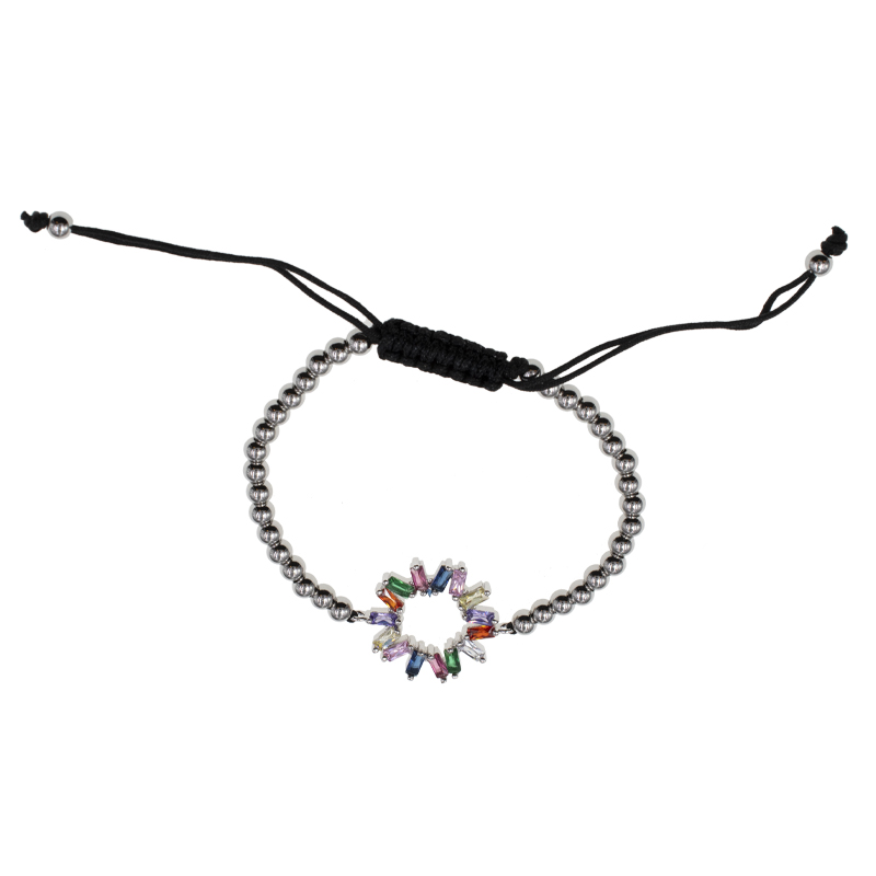 PULSERA RODIO SILVER RAINBOW