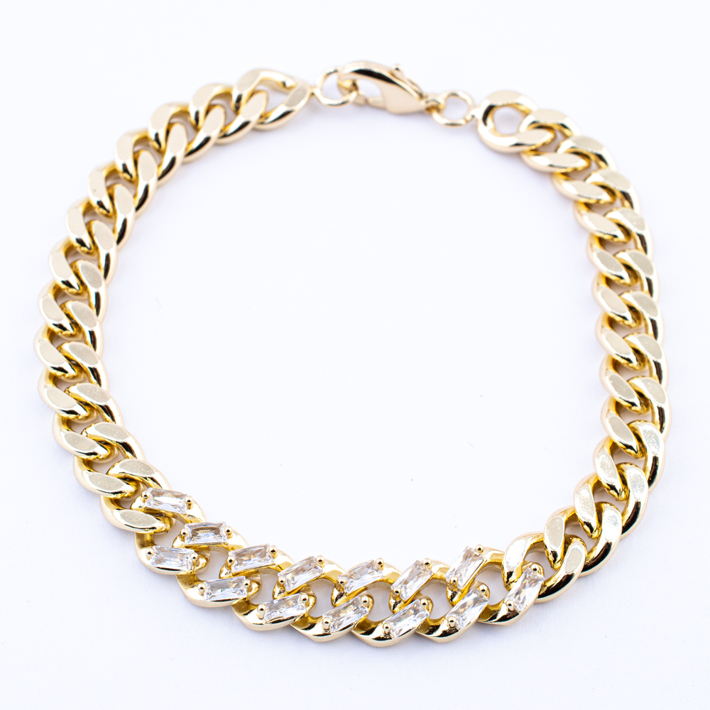 PULSERA CHAPA CRYSTIME