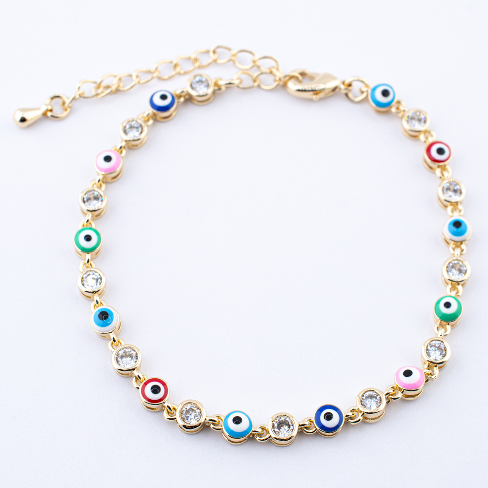 PULSERA CHAPA GOLDEN COLORS