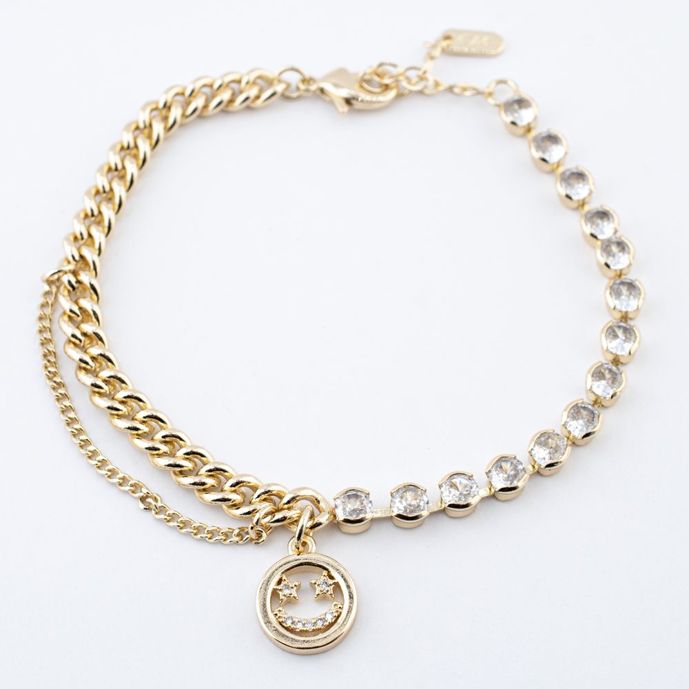 PULSERA CHAPA CRYSTIME