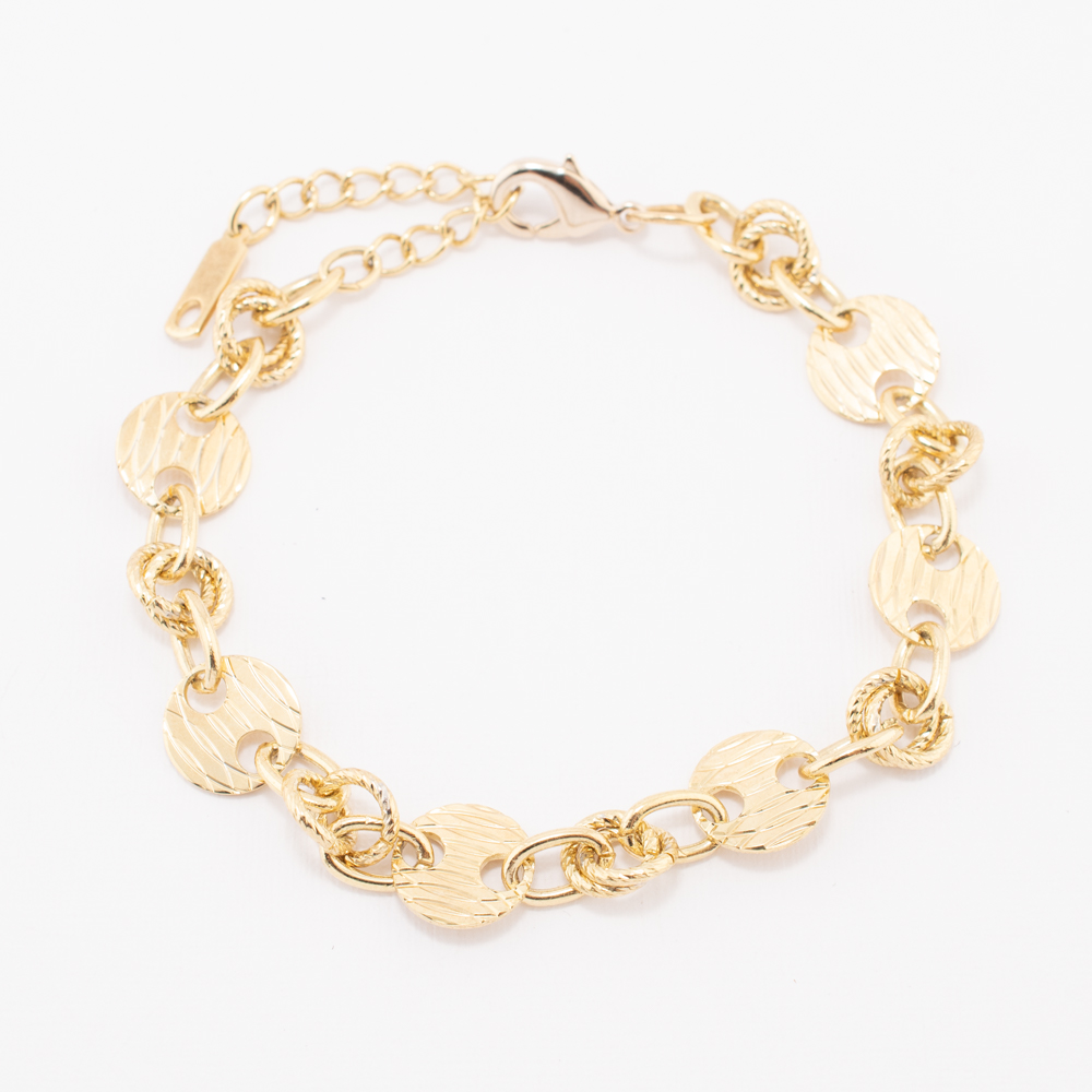 PULSERA CHAPA GOLDEN CASTING