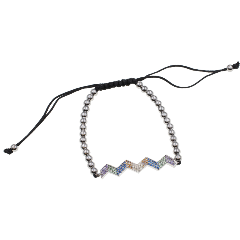 PULSERA RODIO SILVER RAINBOW