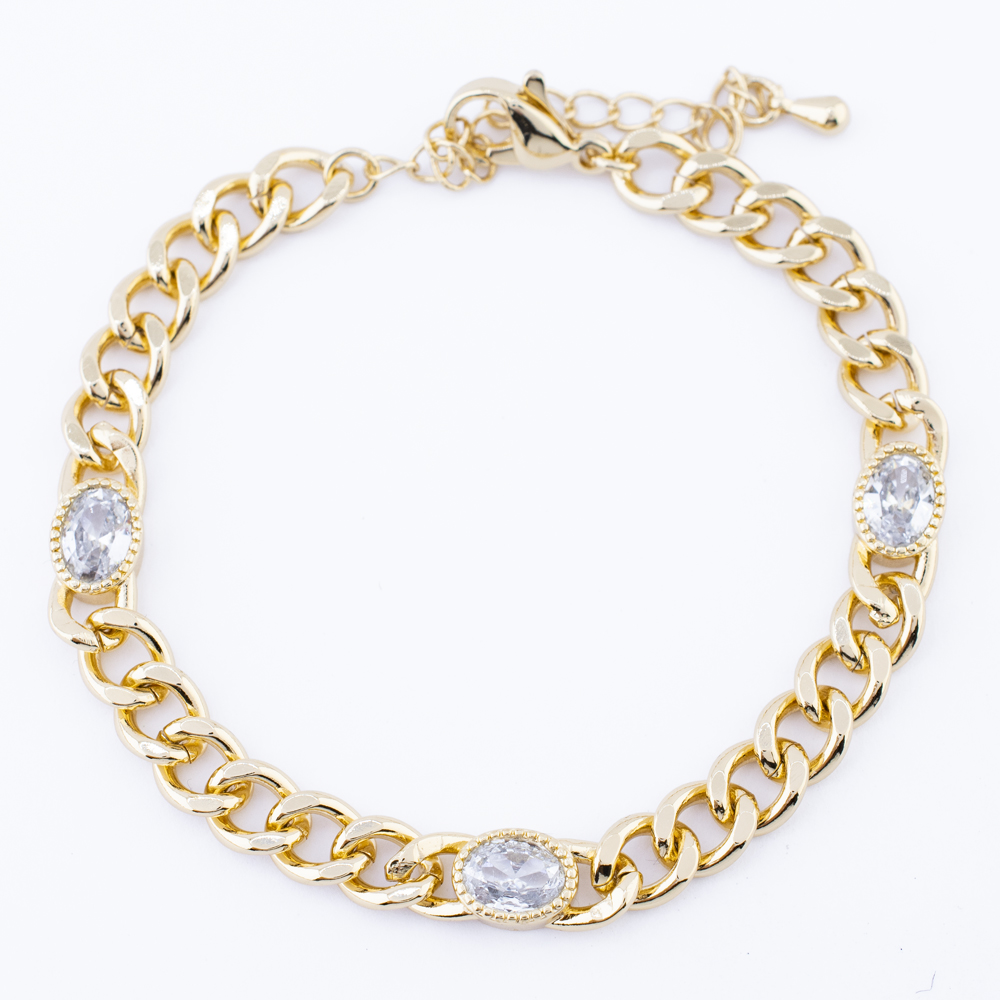 PULSERA CHAPA CRYSTIME