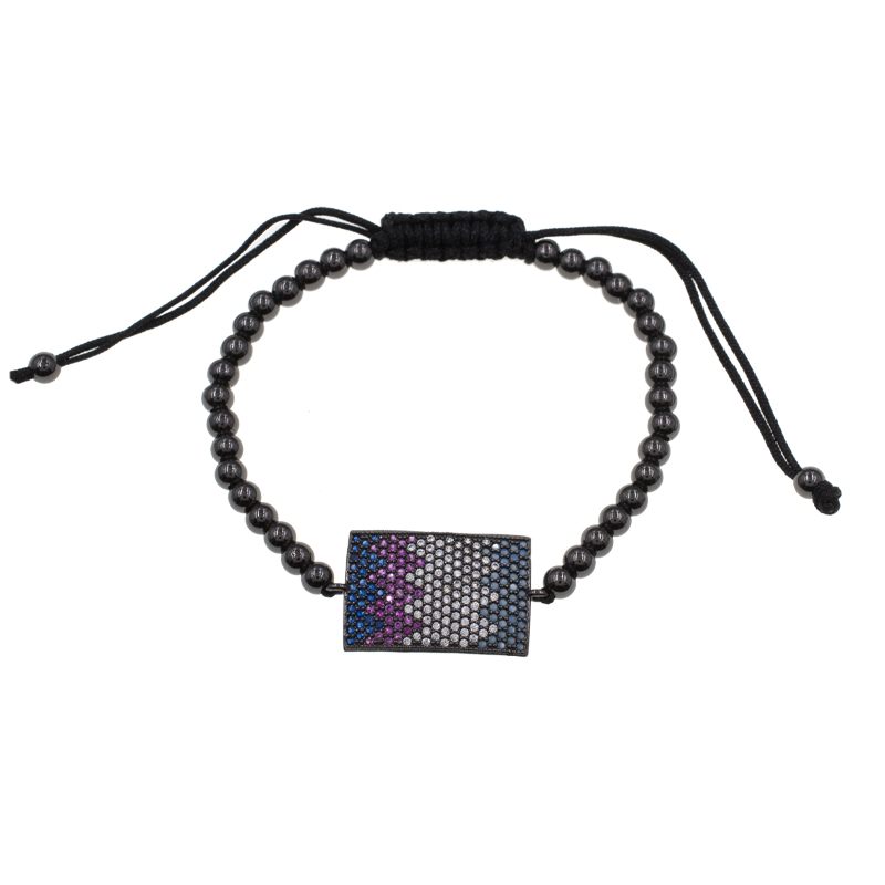 PULSERA RODIO SILVER RAINBOW