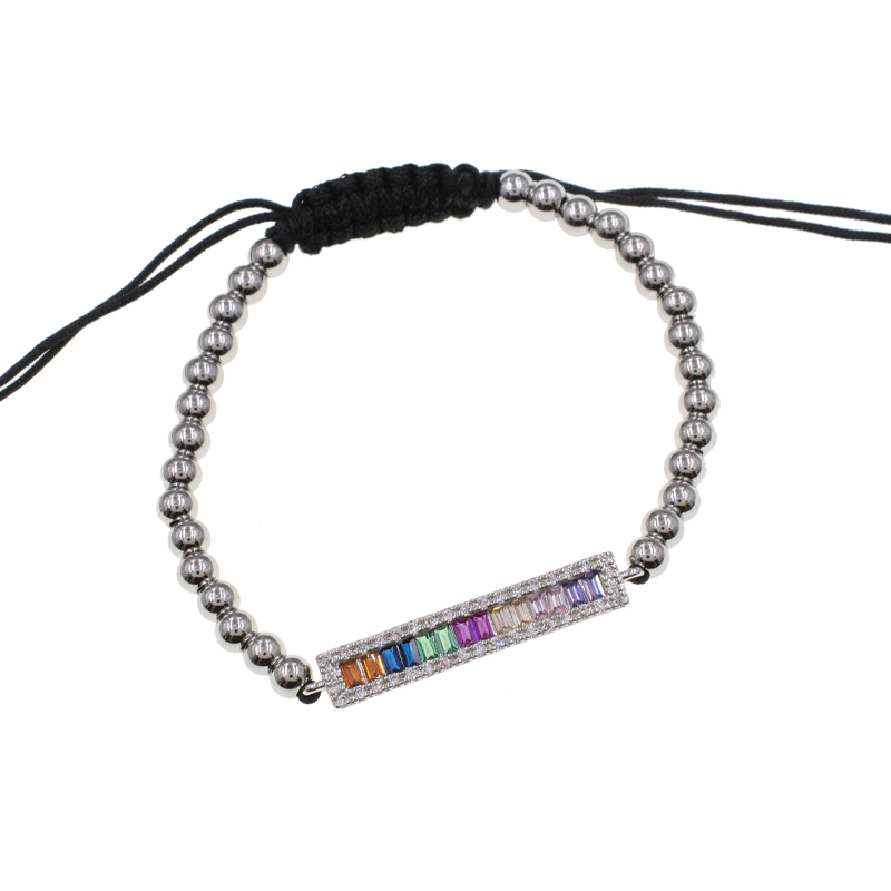 PULSERA RODIO SILVER RAINBOW