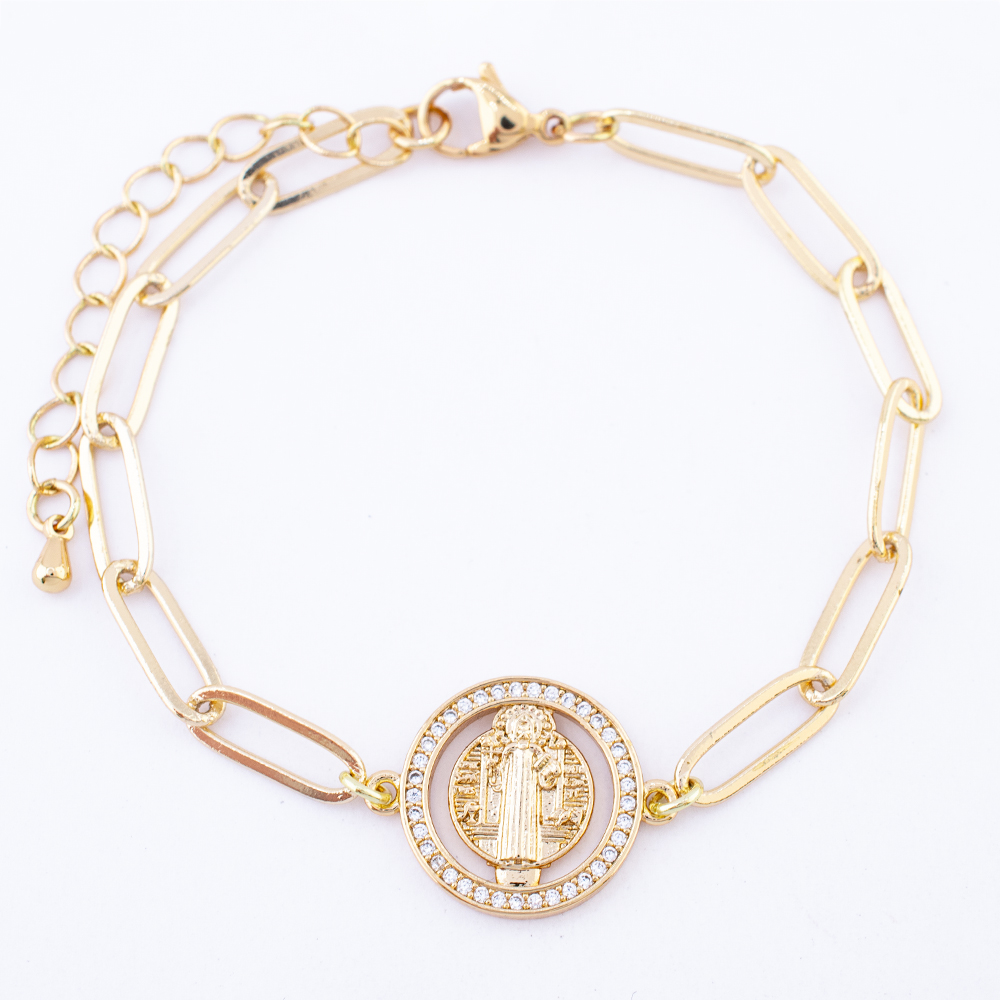 PULSERA CHAPA CRYSTIME