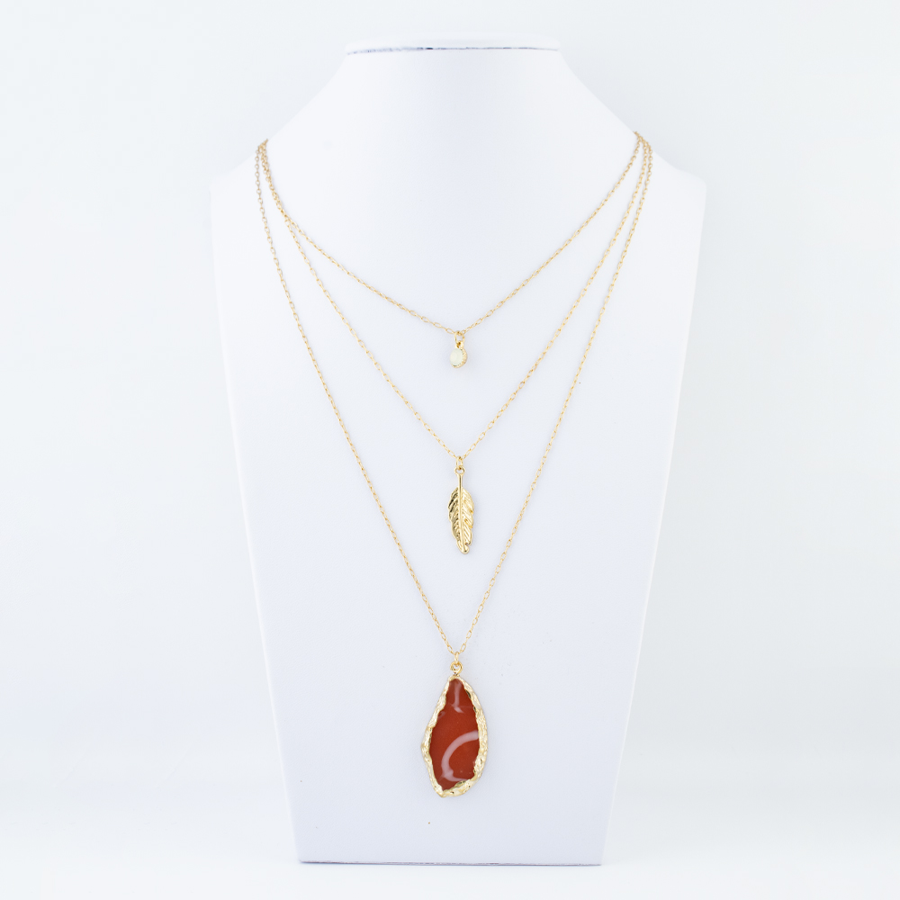 COLLAR CHAPA GOLDEN STONE