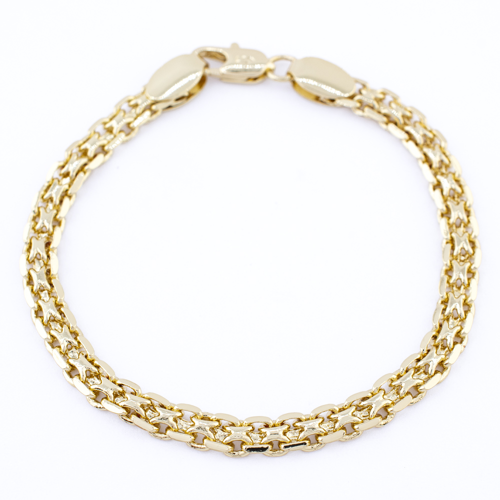 PULSERA CHAPA GOLDEN CASTING