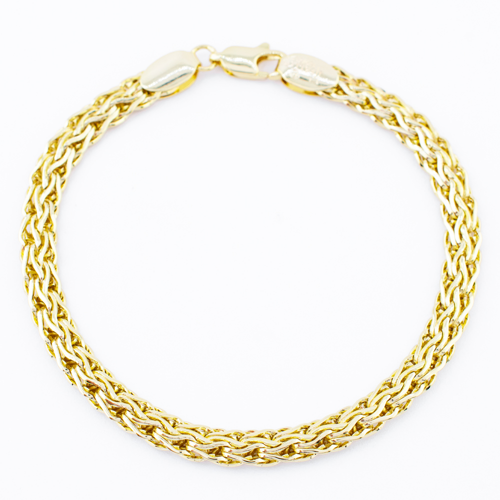 PULSERA CHAPA GOLDEN CASTING
