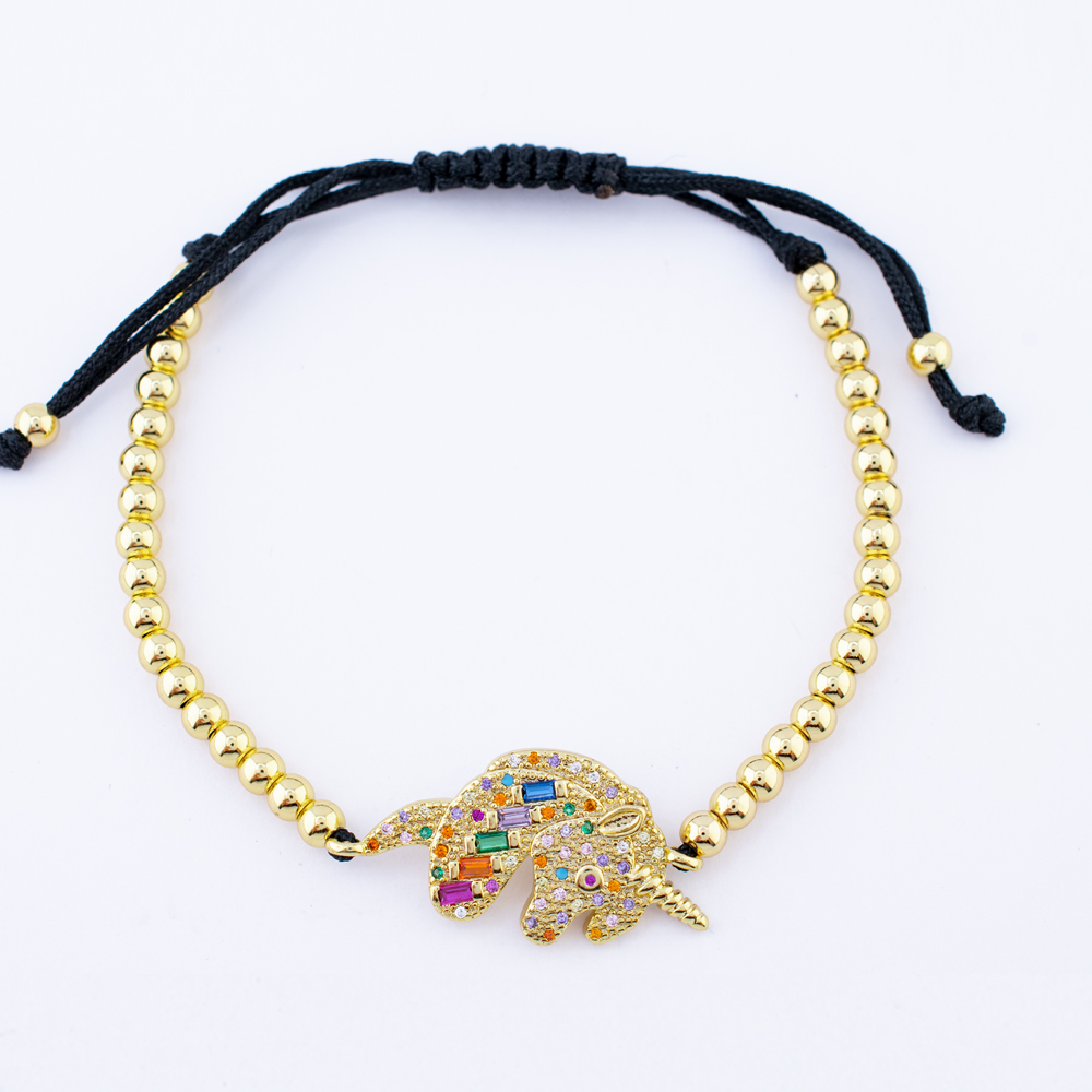 PULSERA CHAPA GOLDEN RAINBOW