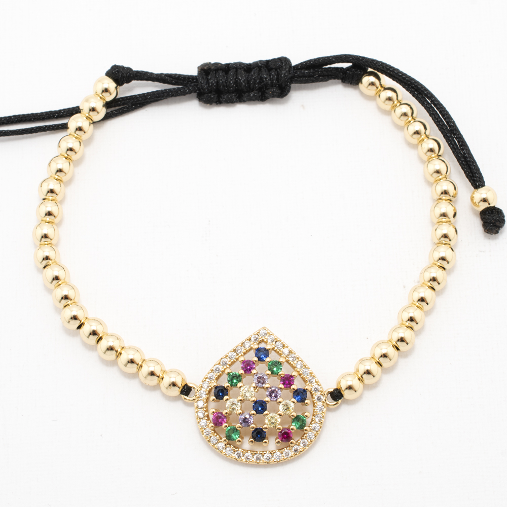 PULSERA CHAPA GOLDEN RAINBOW