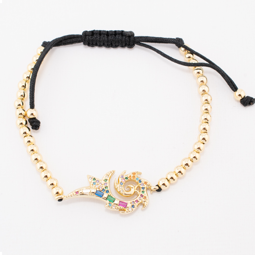 PULSERA CHAPA GOLDEN RAINBOW