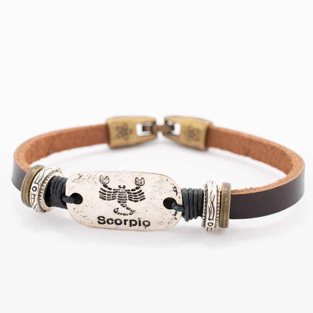 PULSERA MEN PIEL GOLDEN LEATHERS