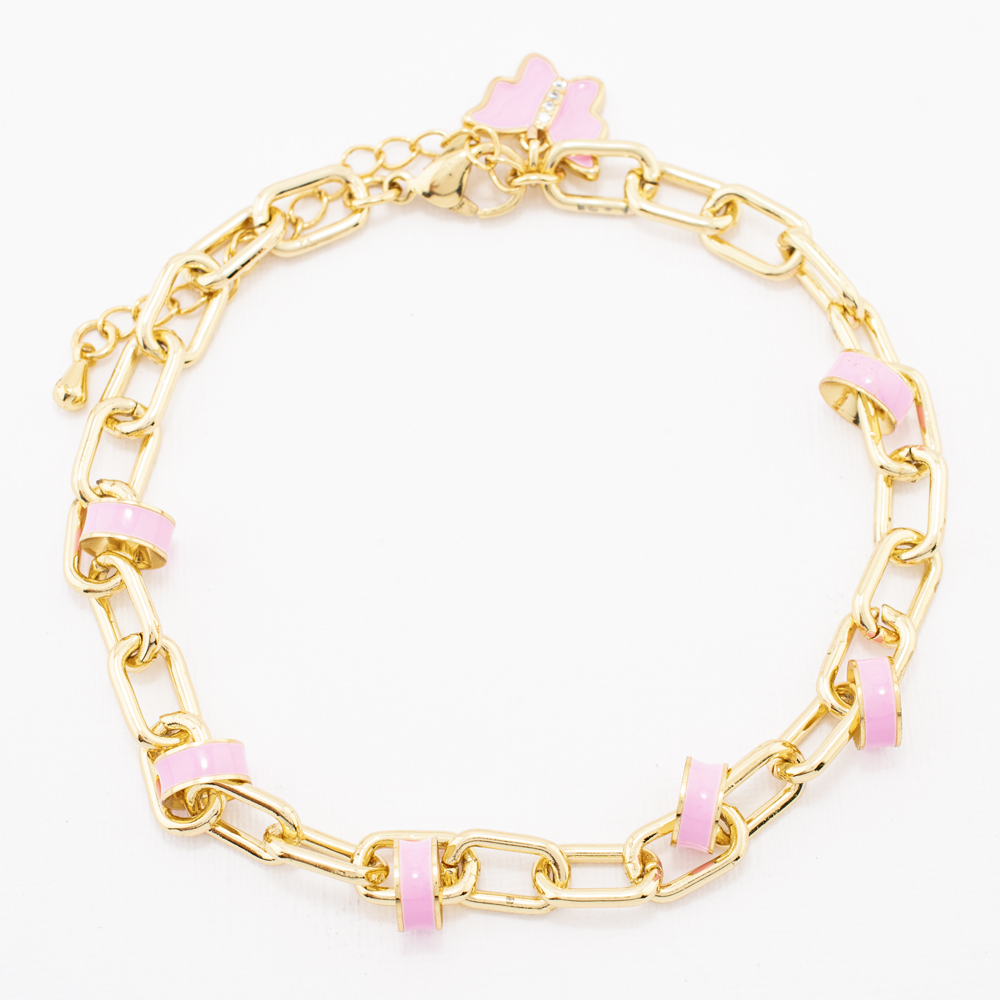 PULSERA CHAPA GOLDEN COLORS
