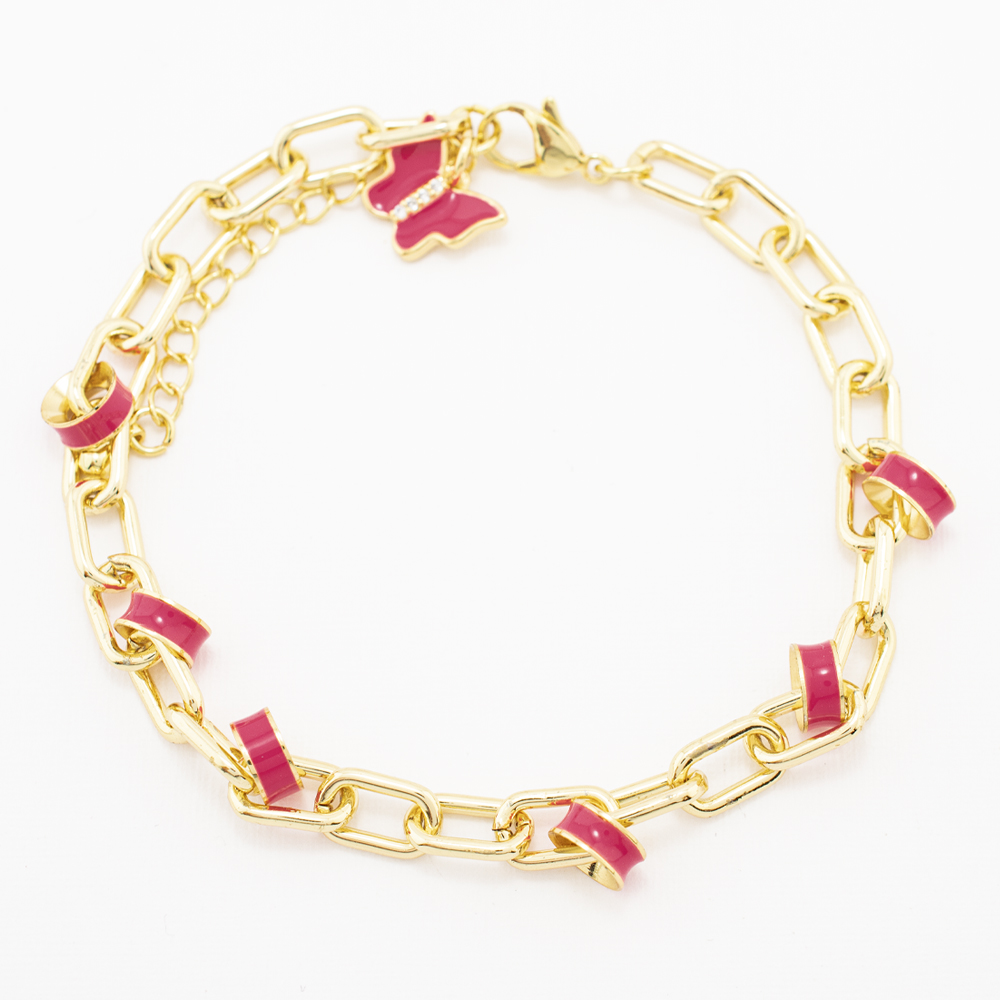 PULSERA CHAPA GOLDEN COLORS