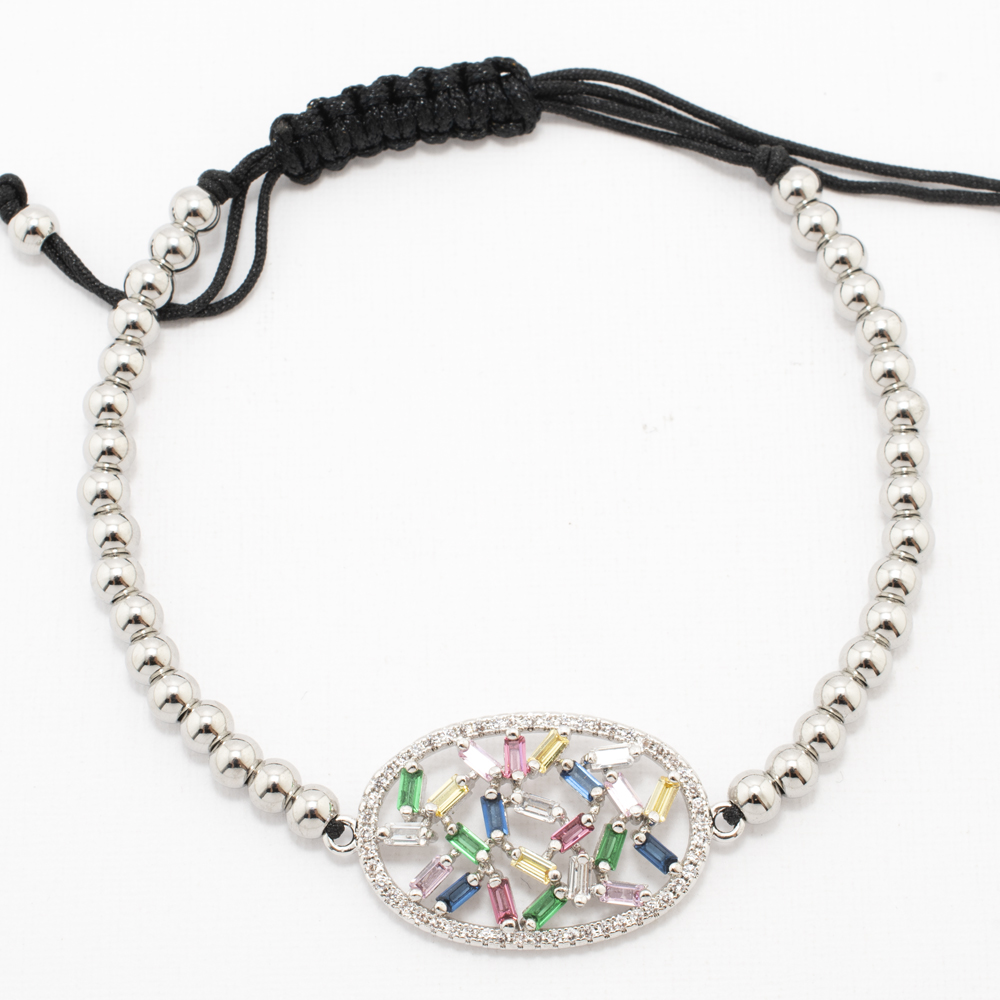 PULSERA RODIO SILVER RAINBOW