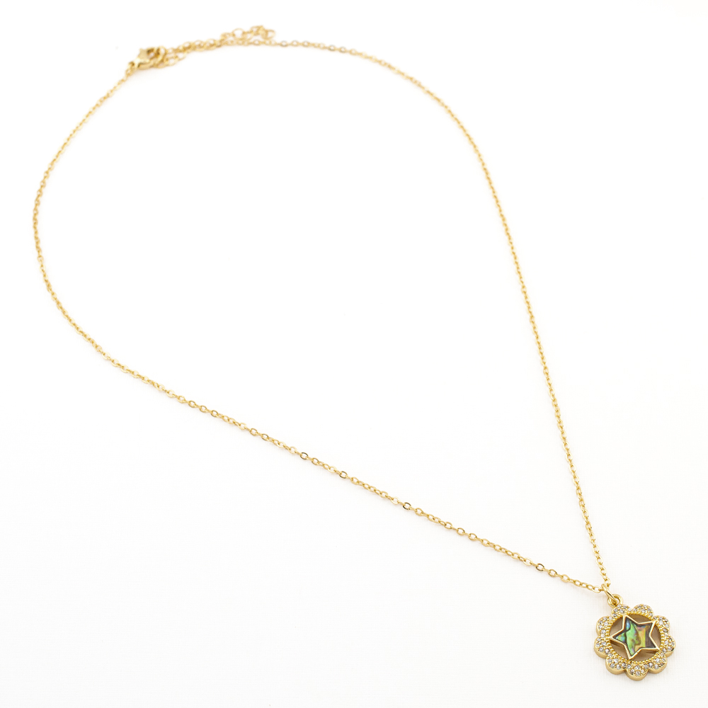 DIJE CHAPA GOLDEN STONE