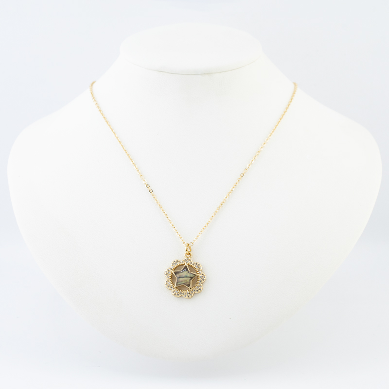 DIJE CHAPA GOLDEN STONE