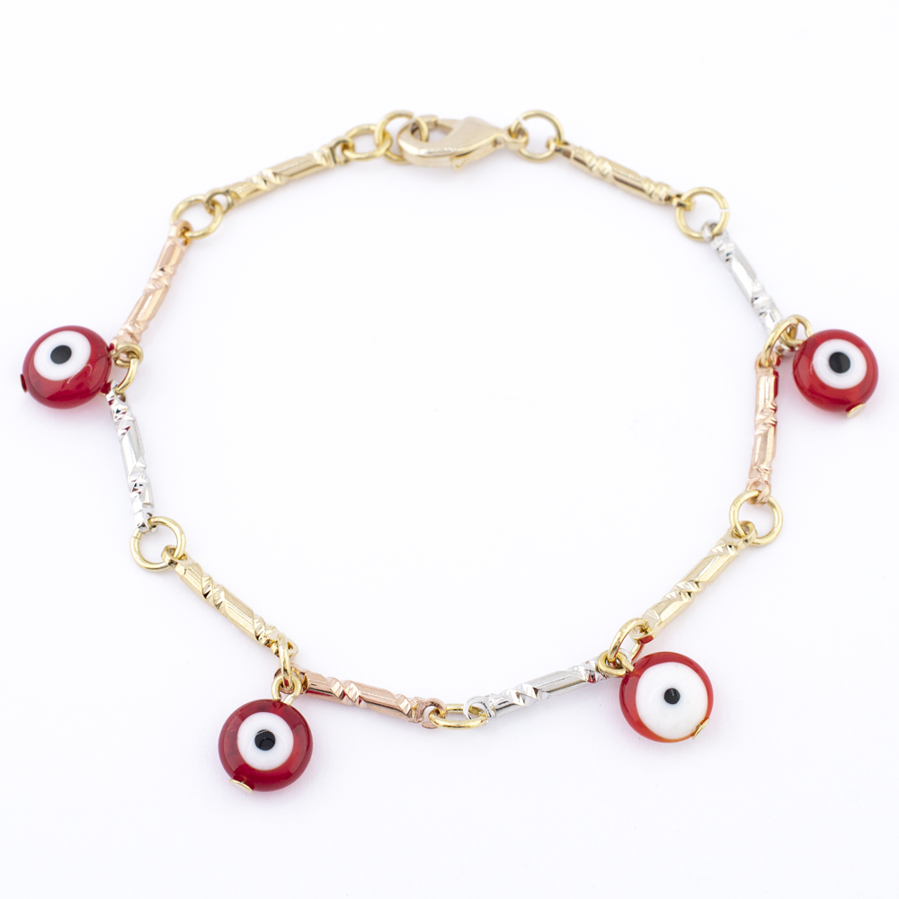 PULSERA CHAPA GOLDEN COLORS