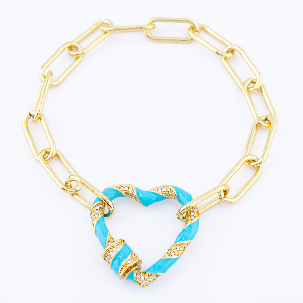 PULSERA CHAPA GOLDEN COLORS
