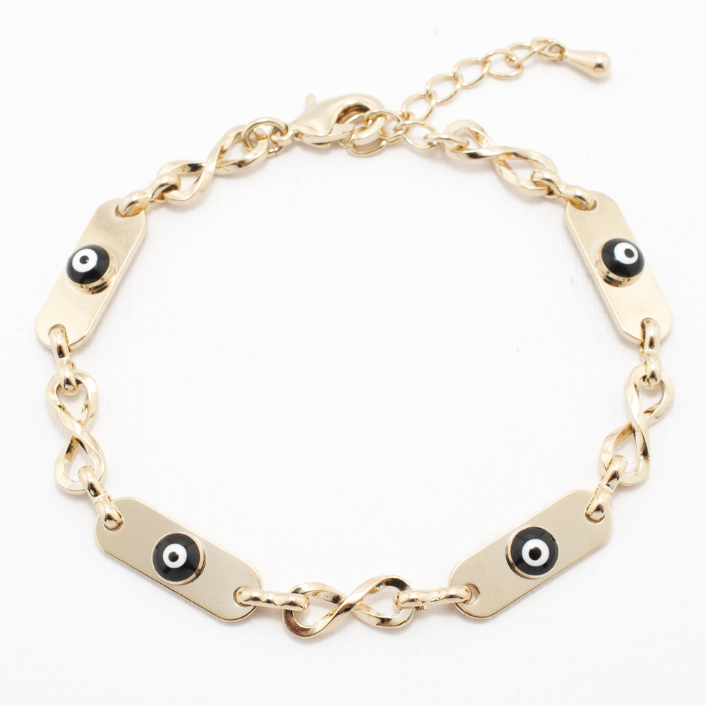PULSERA CHAPA GOLDEN COLORS