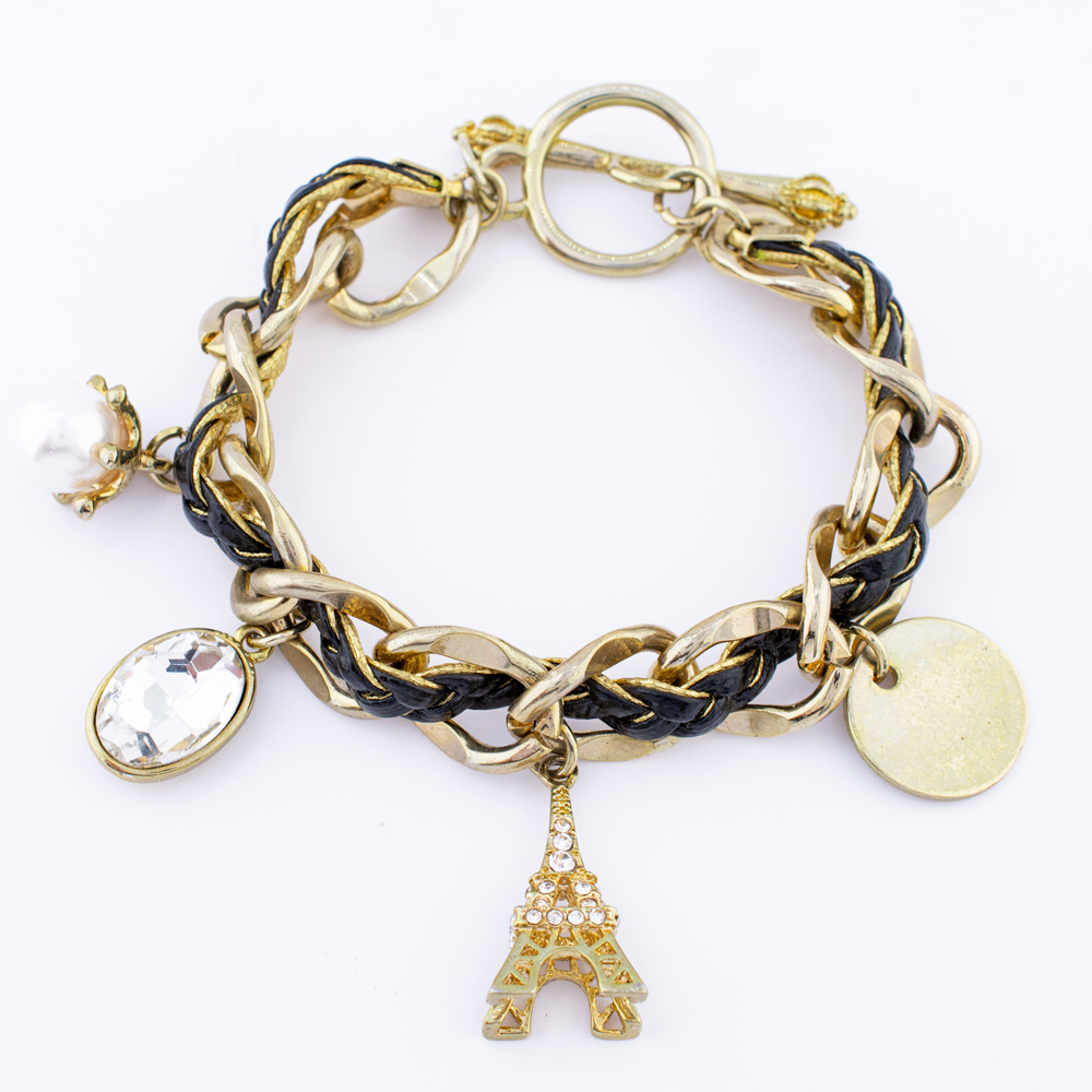 PULSERA CHAPA GOLDEN COLORS