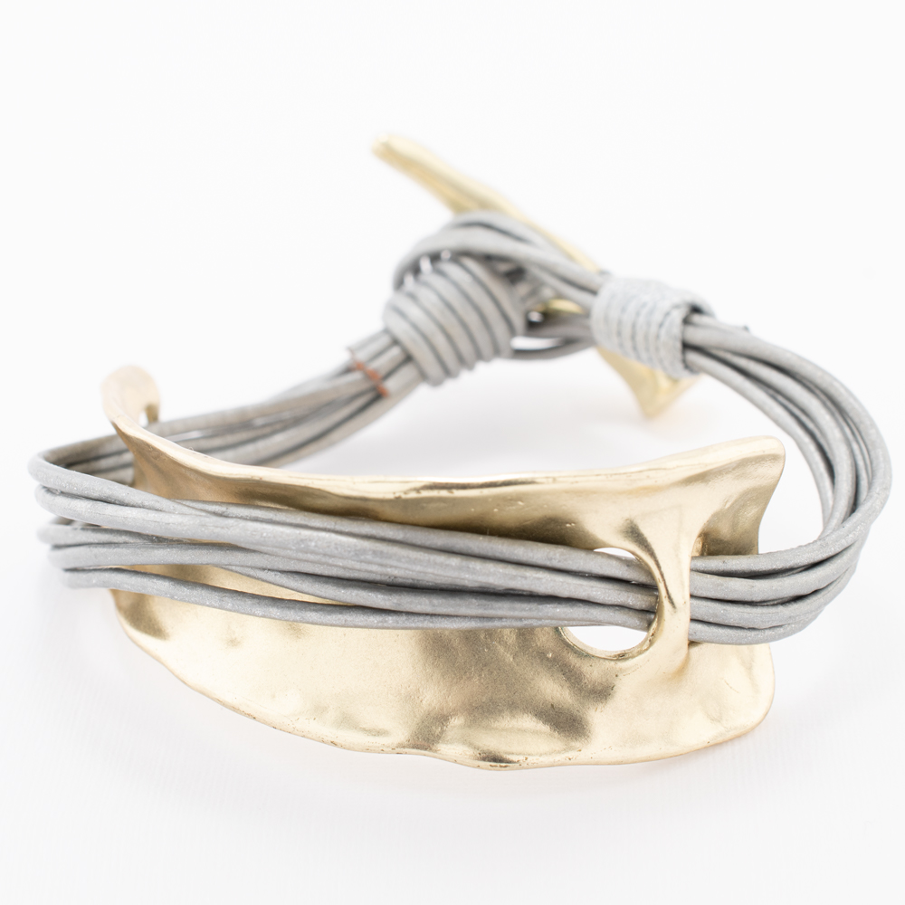 PULSERA GOLDEN LEATHERS