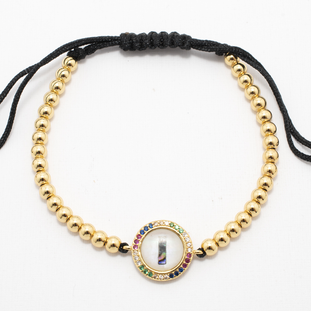 PULSERA CHAPA GOLDEN STONE