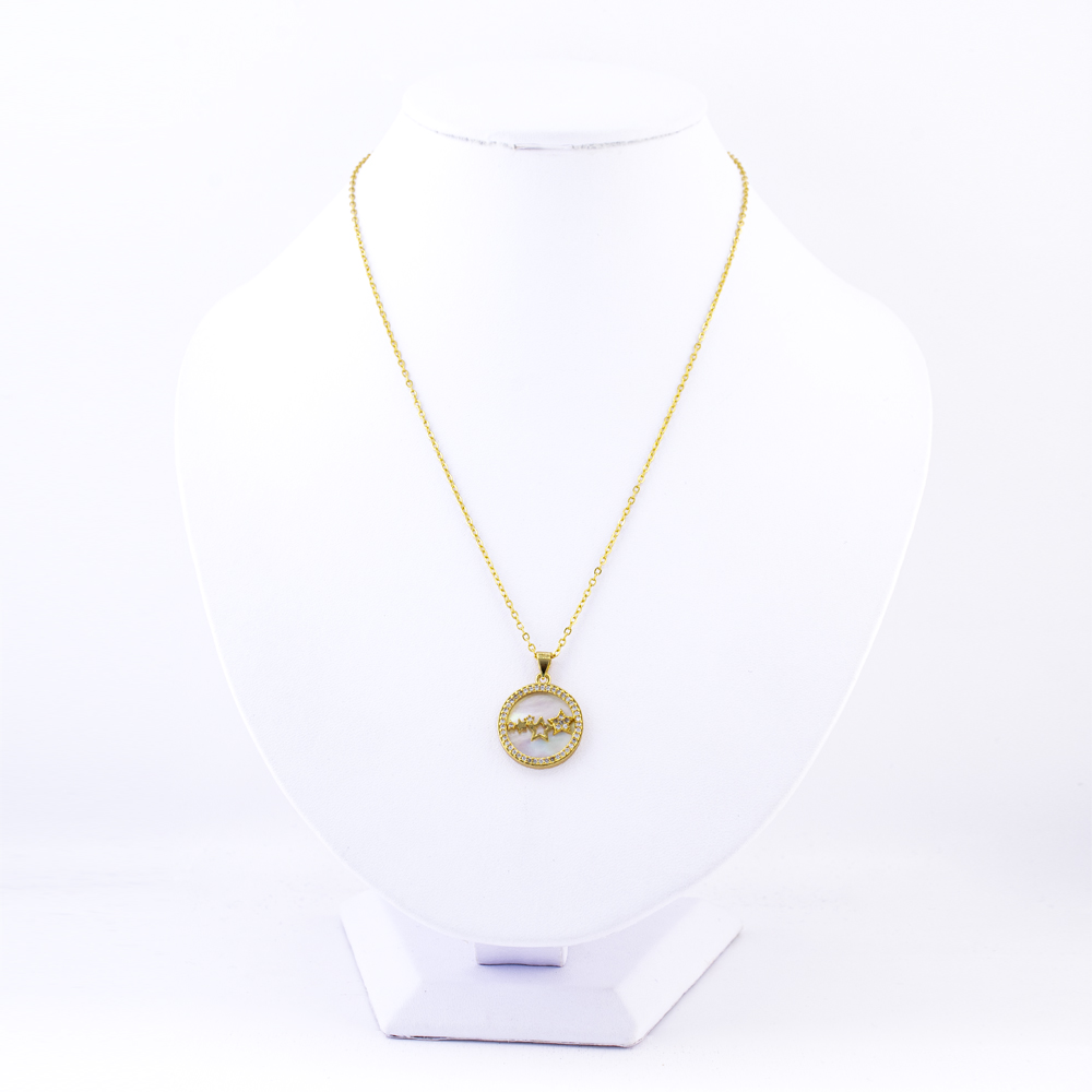 DIJE CHAPA GOLDEN STONE