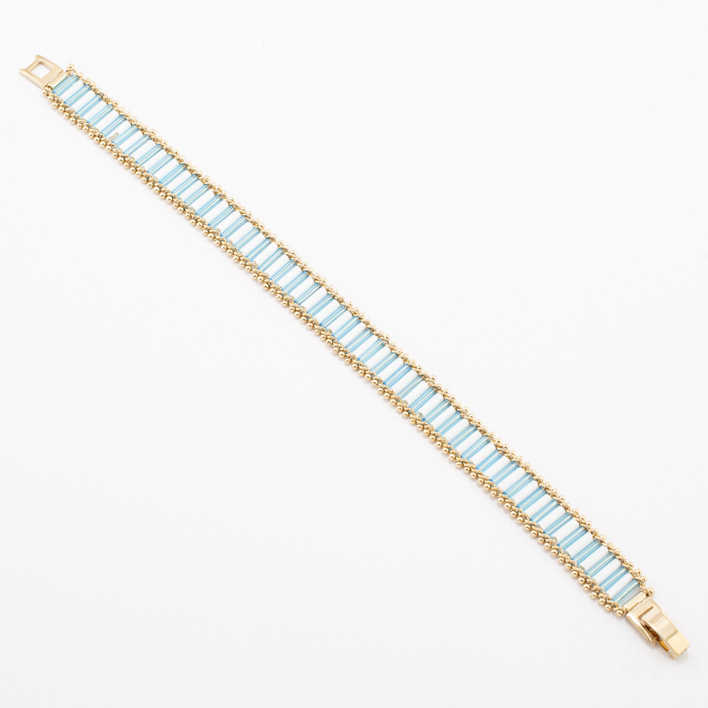 PULSERA CHAPA GOLDEN COLORS