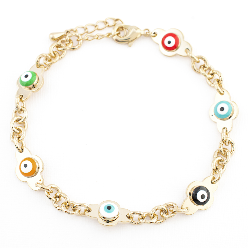 PULSERA CHAPA GOLDEN COLORS