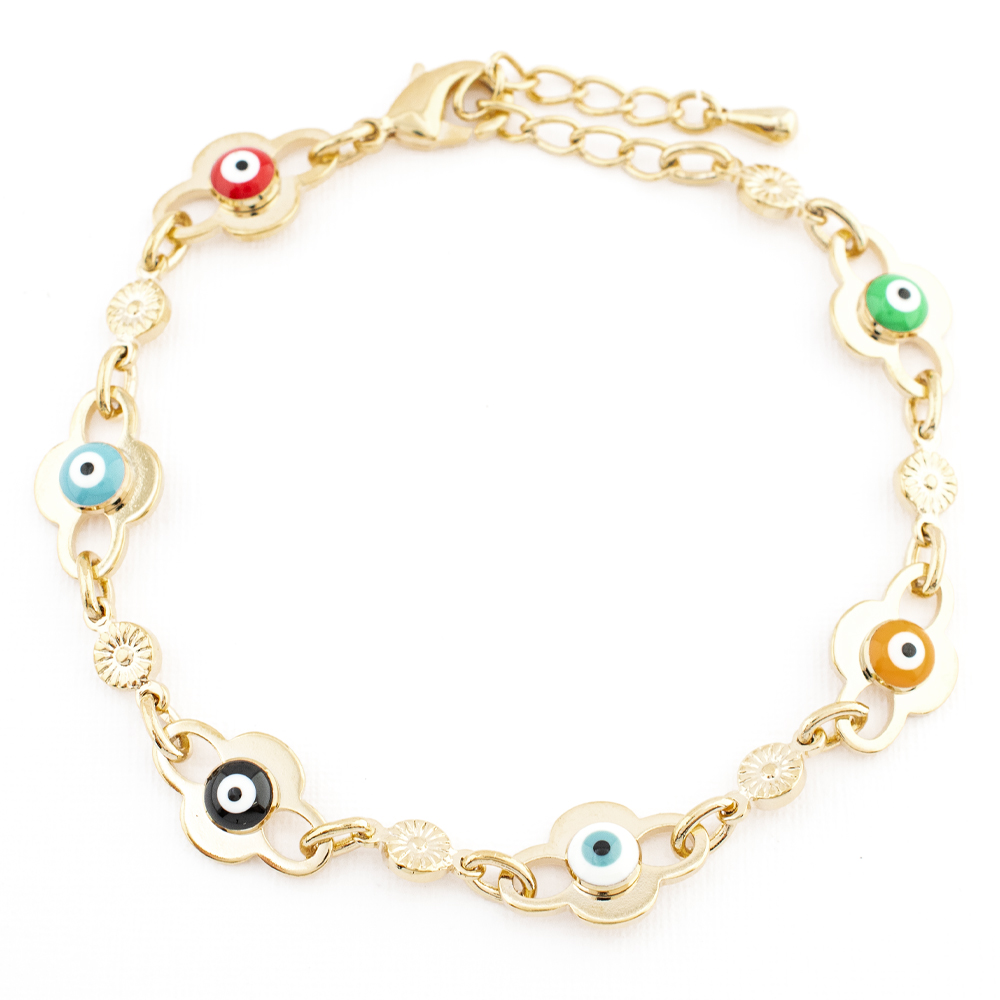 PULSERA CHAPA GOLDEN COLORS