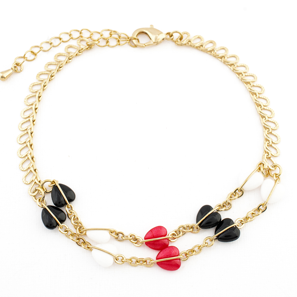 PULSERA CHAPA GOLDEN COLORS
