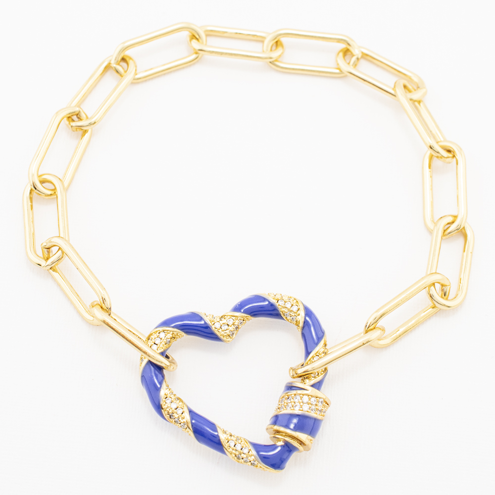 PULSERA CHAPA GOLDEN COLORS