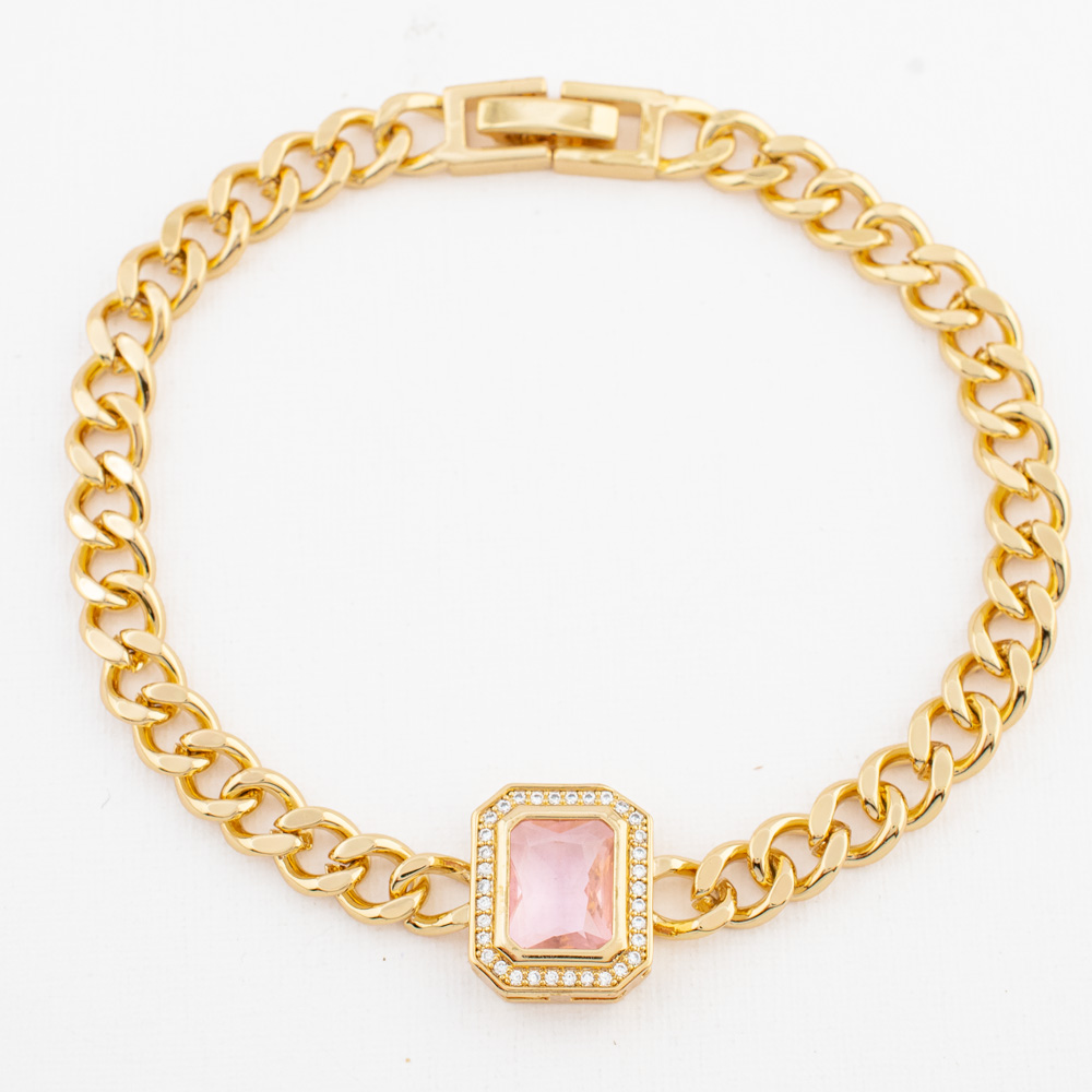 PULSERA CHAPA CRYSTIME
