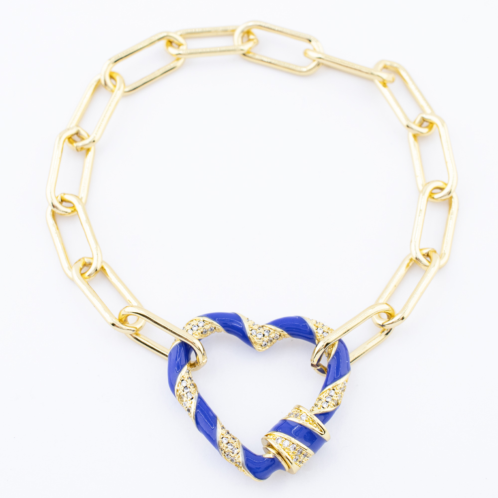 PULSERA CHAPA GOLDEN COLORS