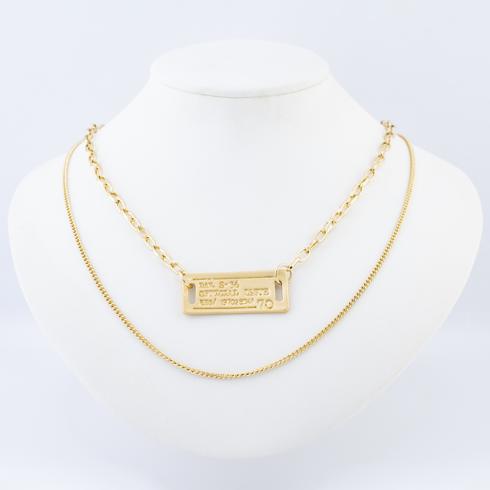 COLLAR CHAPA GOLDEN CASTING
