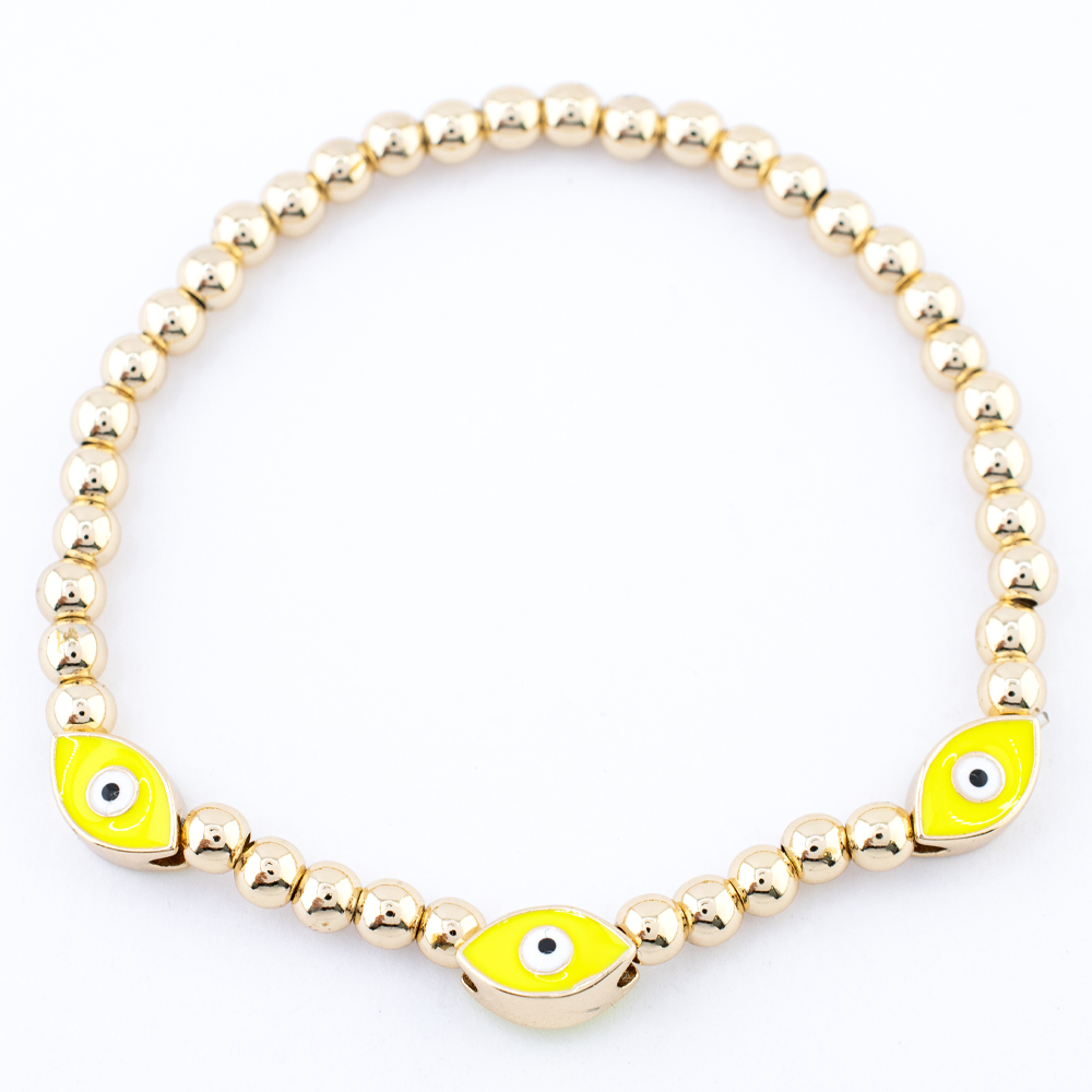 PULSERA CHAPA GOLDEN COLORS