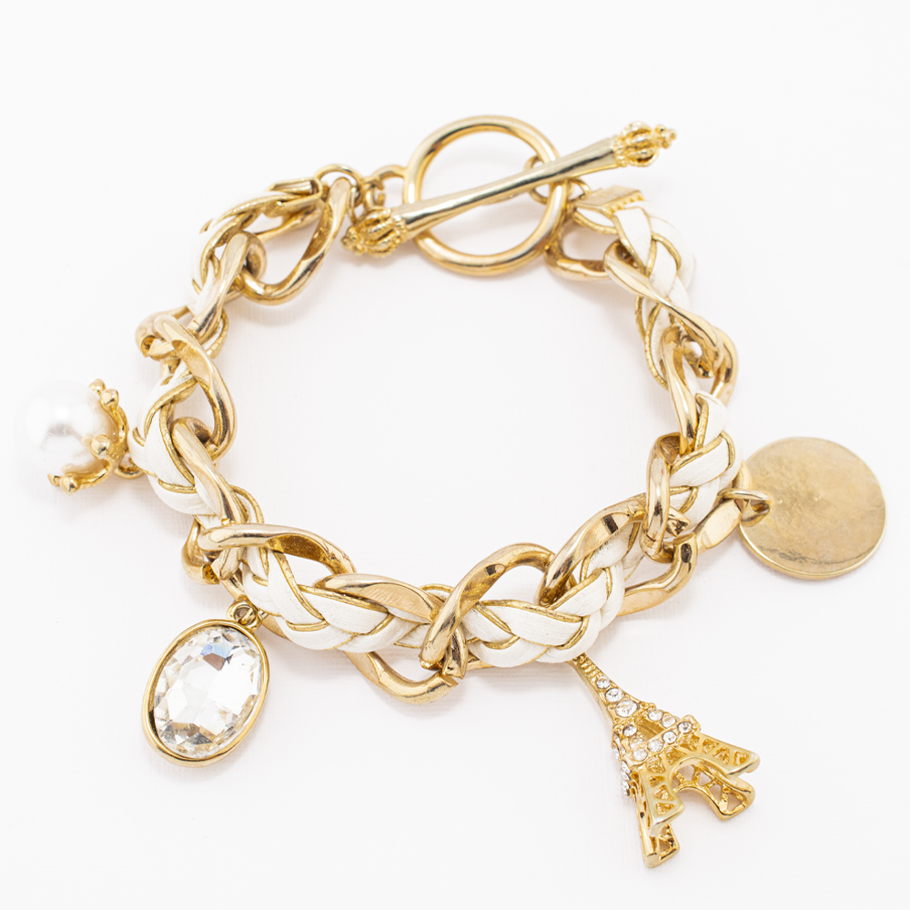 PULSERA CHAPA GOLDEN COLORS