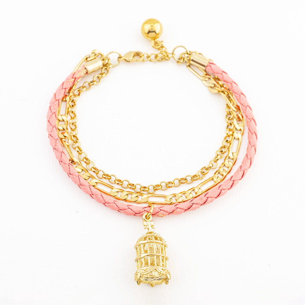 PULSERA CHAPA GOLDEN COLORS