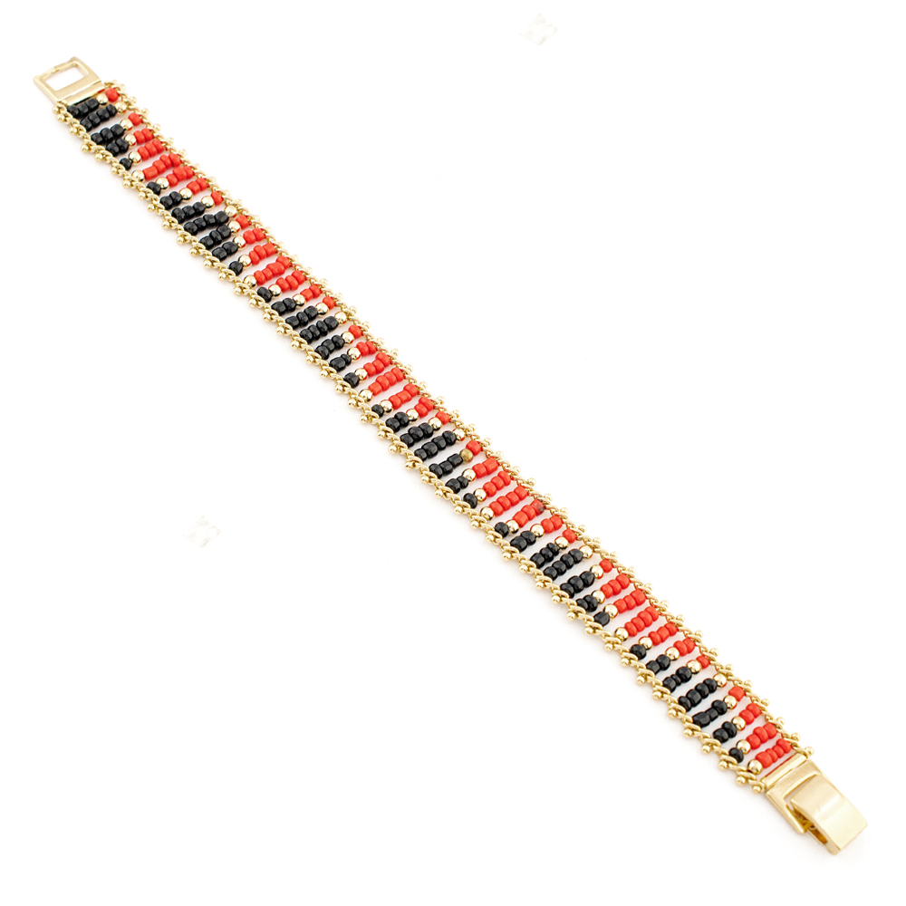 PULSERA CHAPA GOLDEN COLORS