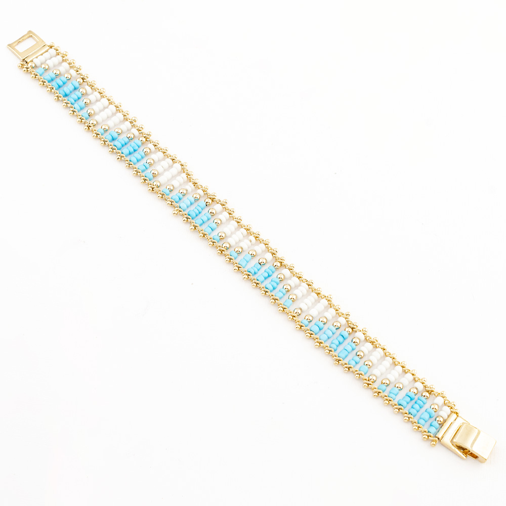 PULSERA CHAPA GOLDEN COLORS