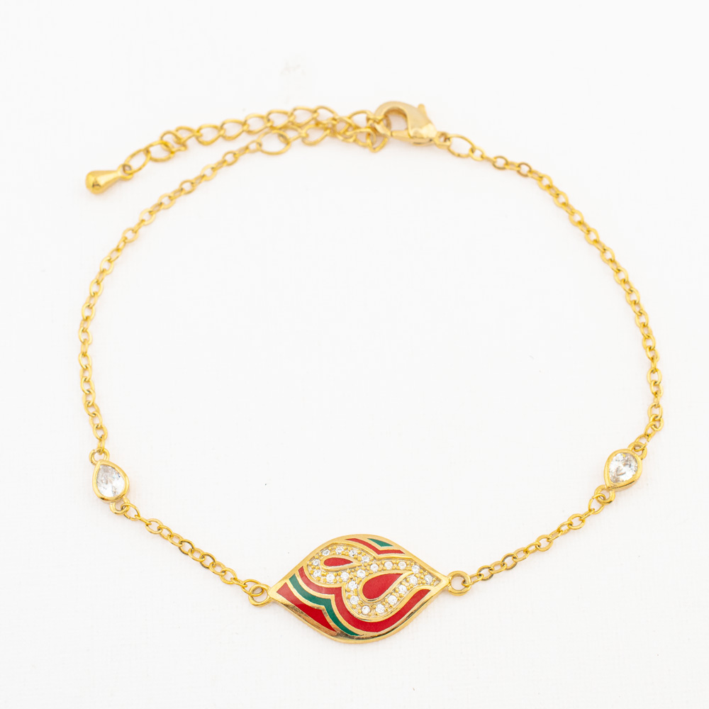 PULSERA CHAPA GOLDEN COLORS