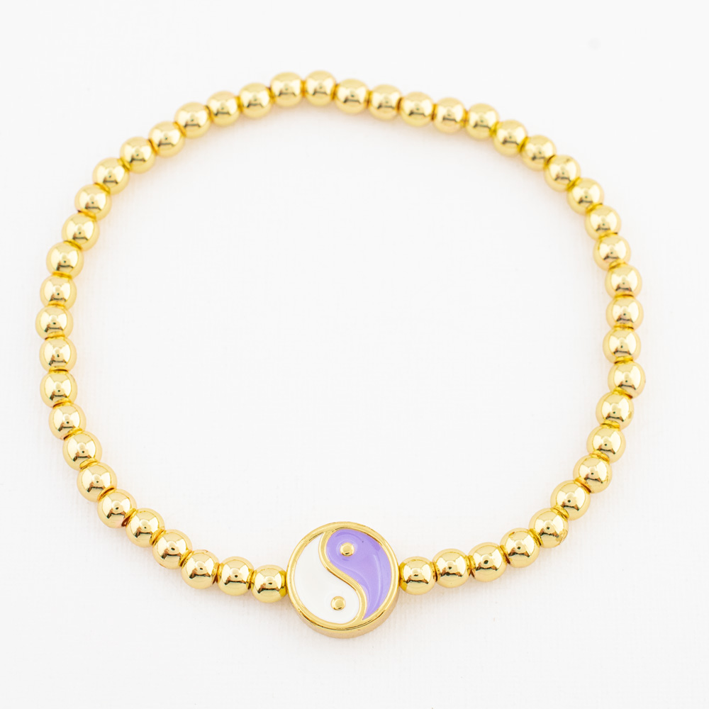 PULSERA CHAPA GOLDEN COLORS
