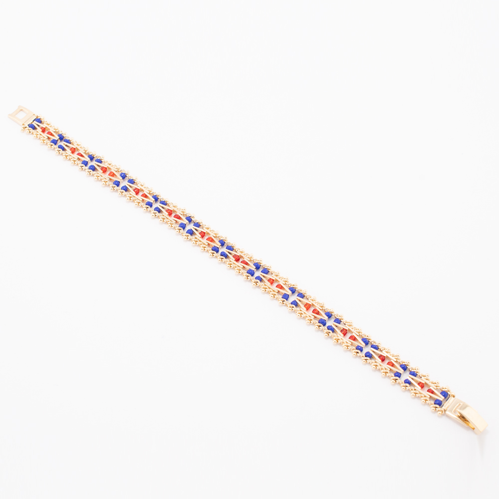 PULSERA CHAPA GOLDEN COLORS