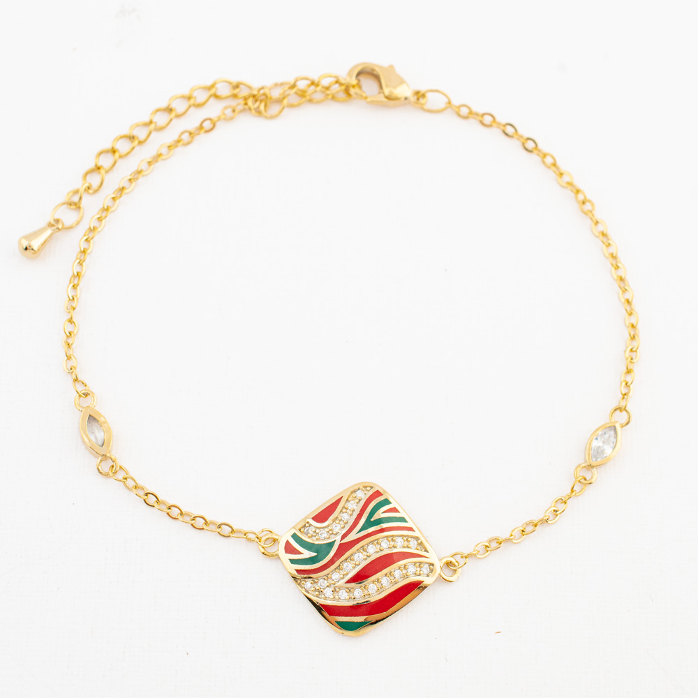 PULSERA CHAPA GOLDEN COLORS