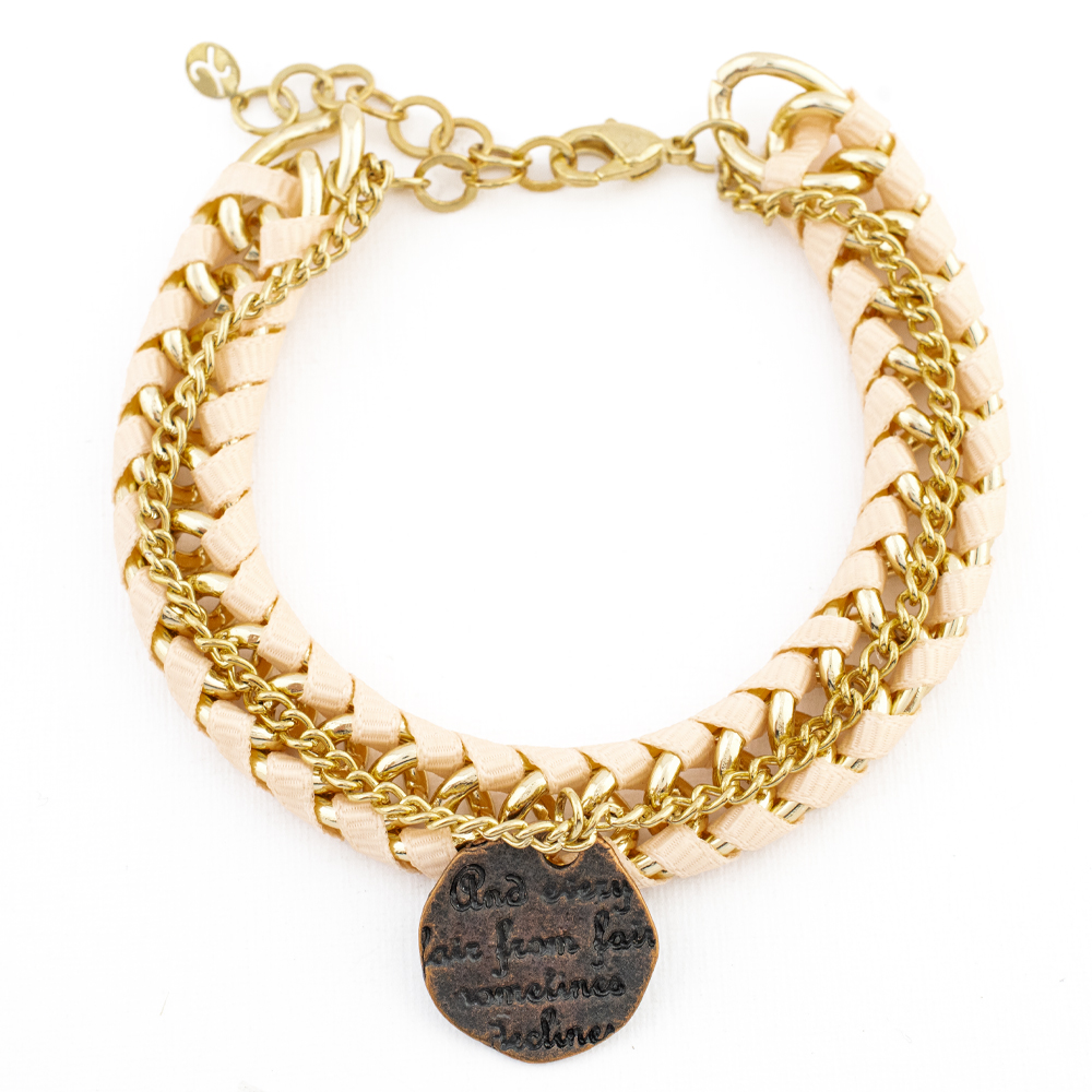 PULSERA CHAPA GOLDEN COLORS