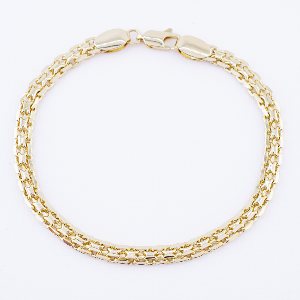 PULSERA CHAPA GOLDEN CASTING