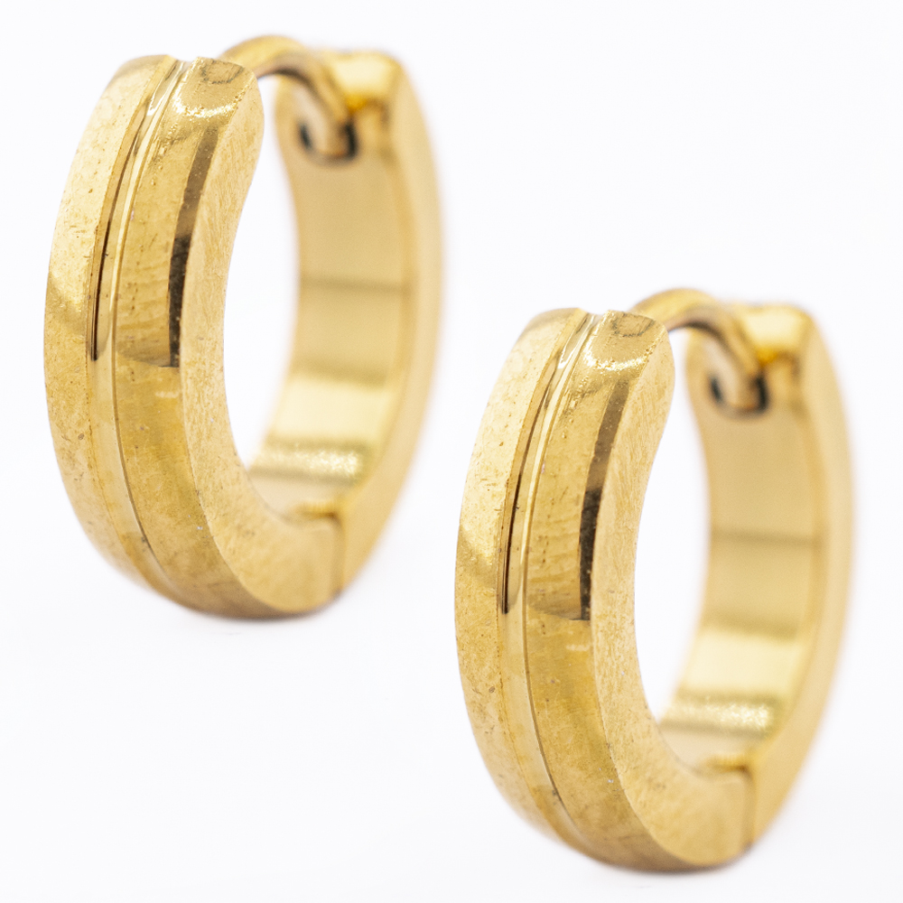 HUGGIE ACERO INOXIDABLE GOLDEN STEEL